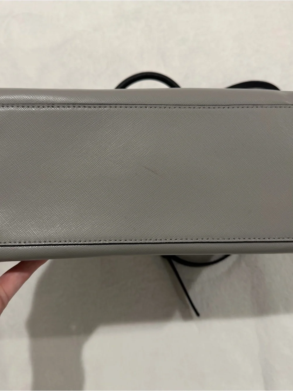Kate Spade Staci Medium Satchel Bag Purse - Gray White Colorblock